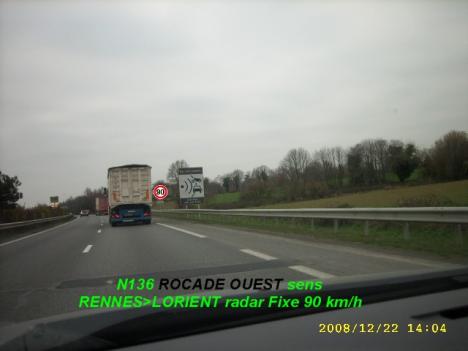 Photo 1 du radar automatique de Rennes